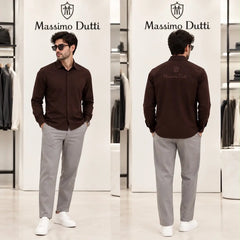 Massimo Dutti Brown Grey Italian Imported Combo
