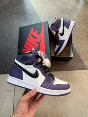 Nikee Air Jordan 1 High OG Court pu