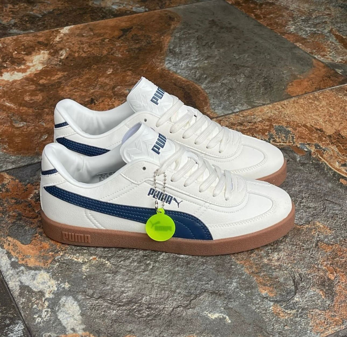 Puma palermo vapor  "WHITE/NAVY"