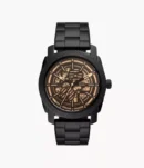 FOSSIL MACHINE AUTOMATIC BLACK STAINLESS STEEL