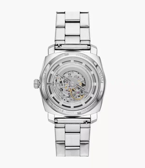 FOSSIL MACHINE AUTOMATIC SILVER STAINLESS STEEL - Image 3