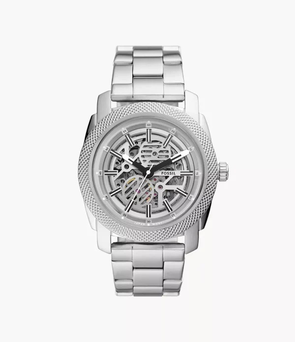 FOSSIL MACHINE AUTOMATIC SILVER STAINLESS STEEL