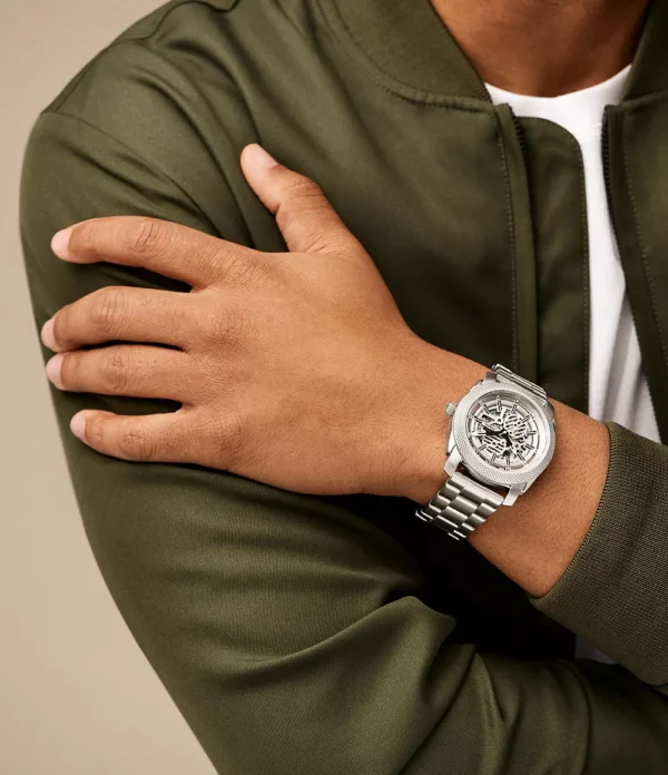 FOSSIL MACHINE AUTOMATIC SILVER STAINLESS STEEL - Image 2