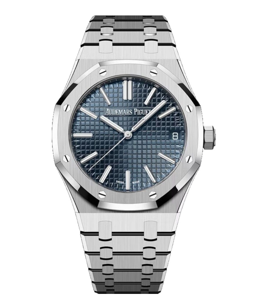 Audemars Piguet AP Royal Oak Silver Blue Metal