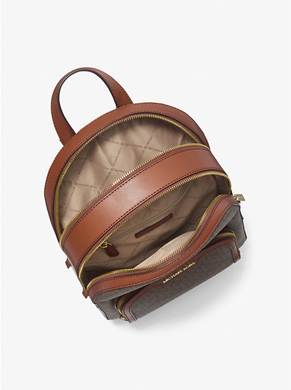 Michael Kors Brown Backpack - Image 3