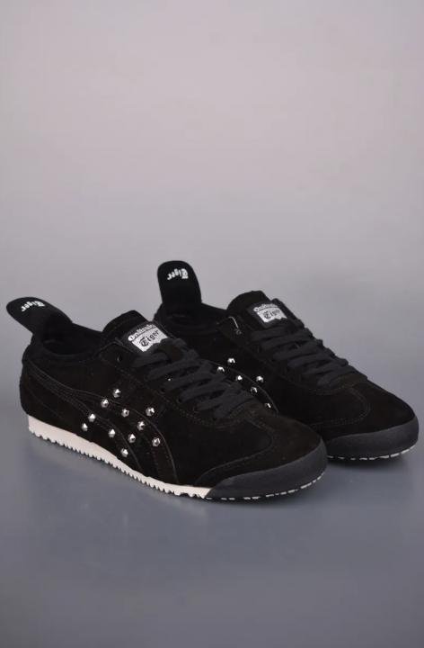 Onitsuka Tiger Unisex Mexico 66 Sneakers Black Suede Diamond TOP BATCH UA - Image 4