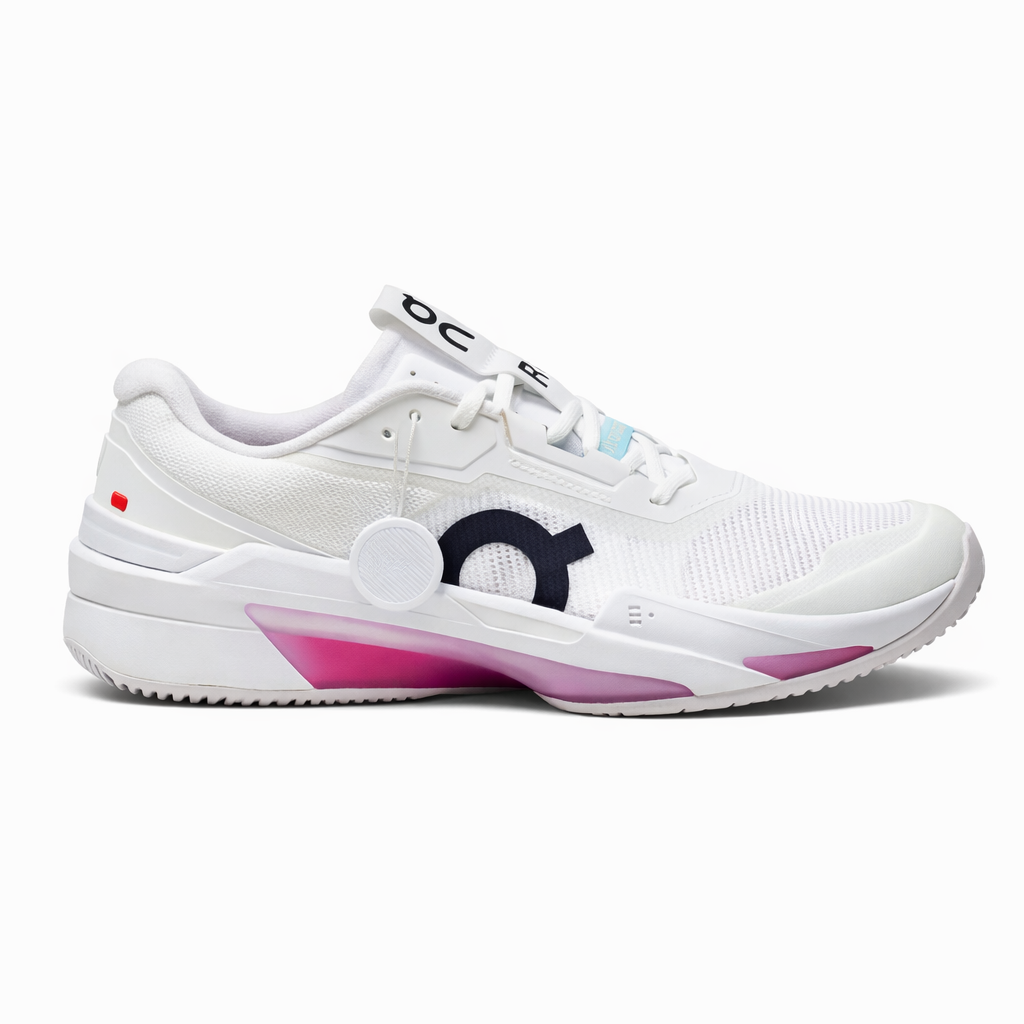 On Running THE ROGER Pro Fire in the White Pink TOP BATCH UA