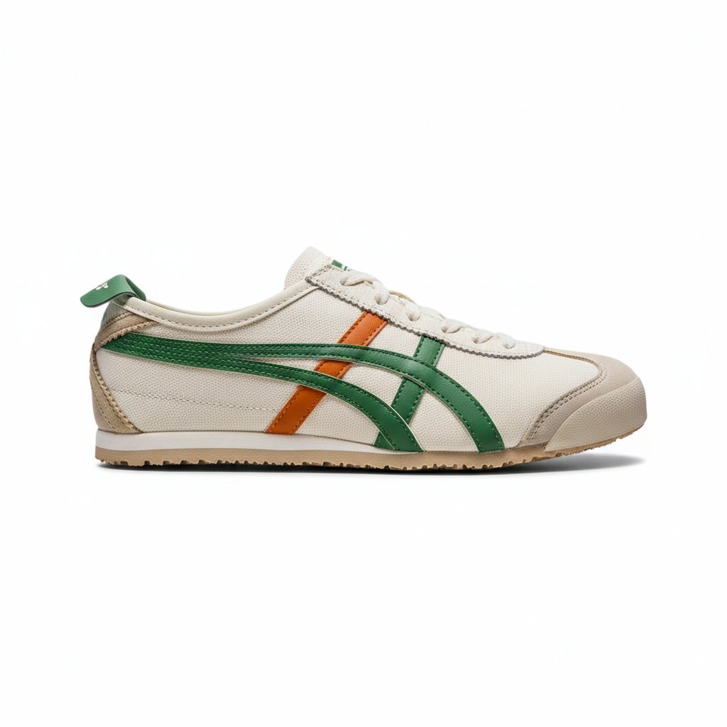 Onitsuka Tiger Mexico 66 Cream Green Orange 255 TOP BATCH UA